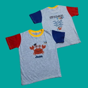 Remeras egresaditos modal combinada